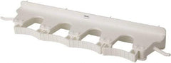 Vikan - 22 Lb Capacity, 3-5/32" Projection, Polypropylene/Rubber Wall Strip Organizer - 15-1/2" OAL - Apex Tool & Supply