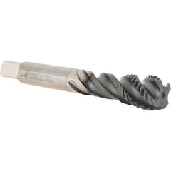 Walter-Prototyp - 3/4-10 UNC 4 Flute 2B Modified Bottoming Spiral Flute Tap - Powdered Metal, Hardlube Finish, 124.99mm OAL, Right Hand Flute, Right Hand Thread, Series AEP2256302 - Apex Tool & Supply