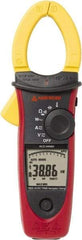 Amprobe - 3729989, CAT IV, CAT III, Digital True RMS Clamp Meter with 1.6535" Clamp On Jaws - 999.9 VAC/VDC, 999.9 AC/DC Amps, Measures Voltage, Capacitance, Current, Temperature - Apex Tool & Supply