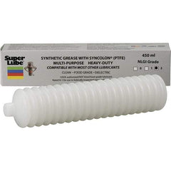 Synco Chemical - 450 mL Cartridge Synthetic Grease Cartridge - Translucent White, Food Grade, 450°F Max Temp, NLGIG 2, - Apex Tool & Supply