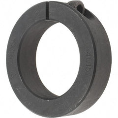 Value Collection - 40mm Bore, Steel, One Piece Clamp Collar - 2-3/8" Outside Diam - Apex Tool & Supply