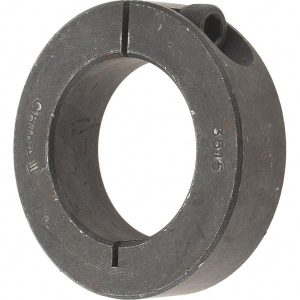 Value Collection - 35mm Bore, Steel, One Piece Clamp Collar - 2-1/4" Outside Diam - Apex Tool & Supply