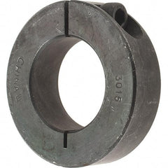 Value Collection - 30mm Bore, Steel, One Piece Clamp Collar - 2-1/8" Outside Diam - Apex Tool & Supply