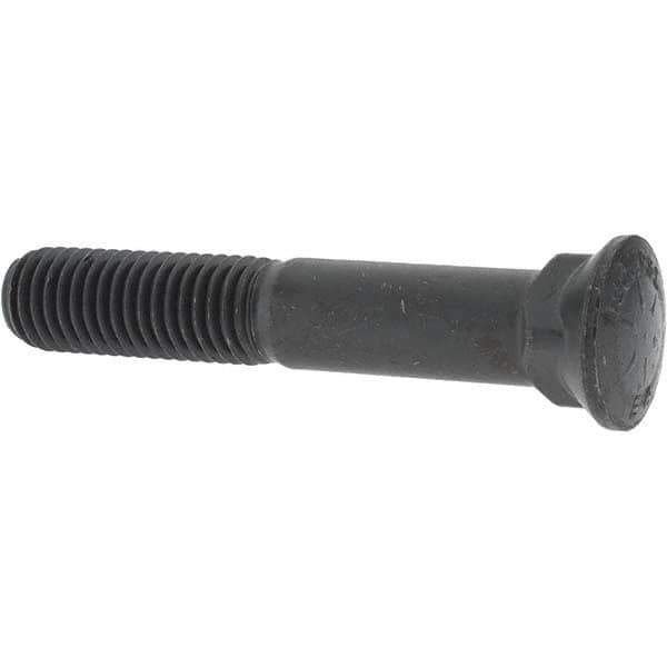 Value Collection - 5/8-11 UNC, 3-3/4" OAL, Alloy Steel Plow Bolt - Uncoated, Grade 8 - Apex Tool & Supply