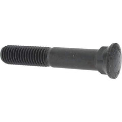 Value Collection - 5/8-11 UNC, 3-3/4" OAL, Alloy Steel Plow Bolt - Uncoated, Grade 8 - Apex Tool & Supply