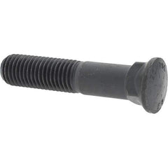 Value Collection - 3/4-10 UNC, 3-3/4" OAL, Alloy Steel Plow Bolt - Uncoated, Grade 8 - Apex Tool & Supply
