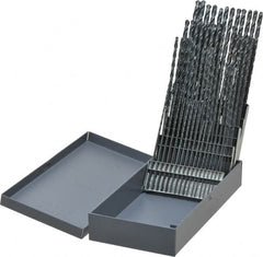 Chicago-Latrobe - 118° Point, Oxide Finish, High Speed Steel Taper Length Drill Bit Set - Apex Tool & Supply