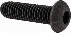 Value Collection - 1/2-13 UNC Hex Socket Drive, Button Screw - Alloy Steel, Black Oxide Finish, Fully Threaded, 1-3/4" Length Under Head - Apex Tool & Supply