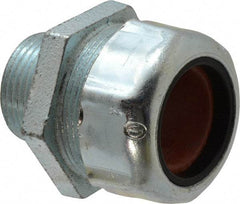 Thomas & Betts - 0.88 to 1.065" Cable Capacity, Liquidtight, Straight Strain Relief Cord Grip - 1 NPT Thread, 2-3/8" Long, Iron - Apex Tool & Supply