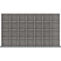 LISTA - 28-Compartment Drawer Divider Layout for 3.15" High Drawers - Apex Tool & Supply