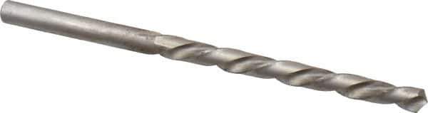 Chicago-Latrobe - #8 118° High Speed Steel Jobber Drill - Bright Finish, Left Hand Cut, Spiral Flute, Straight Shank, 3-5/8" OAL, Standard Point - Apex Tool & Supply