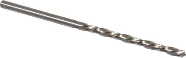 Chicago-Latrobe - #34 118° High Speed Steel Jobber Drill - Bright Finish, Left Hand Cut, Spiral Flute, Straight Shank, 2-5/8" OAL, Standard Point - Apex Tool & Supply