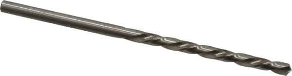 Chicago-Latrobe - #36 118° High Speed Steel Jobber Drill - Bright Finish, Left Hand Cut, Spiral Flute, Straight Shank, 2-1/2" OAL, Standard Point - Apex Tool & Supply