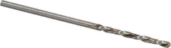 Chicago-Latrobe - #49 118° High Speed Steel Jobber Drill - Bright Finish, Left Hand Cut, Spiral Flute, Straight Shank, 2" OAL, Standard Point - Apex Tool & Supply