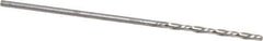Chicago-Latrobe - #56 118° High Speed Steel Jobber Drill - Bright Finish, Left Hand Cut, Spiral Flute, Straight Shank, 1-3/4" OAL, Standard Point - Apex Tool & Supply