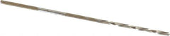 Chicago-Latrobe - #65 118° High Speed Steel Jobber Drill - Bright Finish, Left Hand Cut, Spiral Flute, Straight Shank, 1-1/2" OAL, Standard Point - Apex Tool & Supply