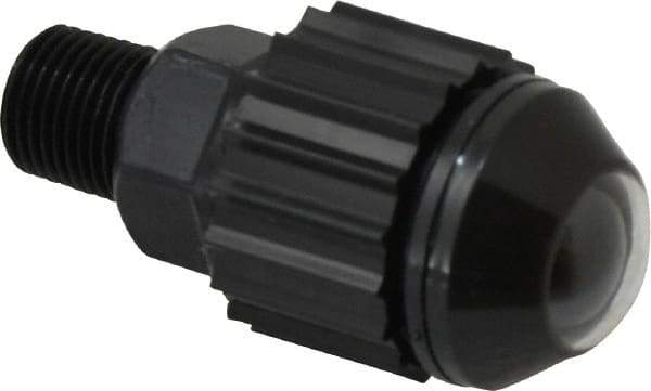 Norgren - 1/8" Male NPTF Bottom Rotowink Pressure Indicator - 15 to 150 psiG, Black Unactuated Color & Green Actuated Color - Apex Tool & Supply