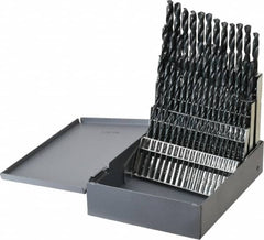Chicago-Latrobe - 135° Point, Oxide Finish, High Speed Steel Jobber Length Drill Bit Set - Apex Tool & Supply