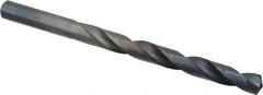 Chicago-Latrobe - Letter S 135° High Speed Steel Jobber Drill - Oxide Finish, Right Hand Cut, Spiral Flute, Straight Shank, 4-7/8" OAL, Split Point - Apex Tool & Supply