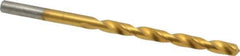 Chicago-Latrobe - #6 135° Cobalt Jobber Drill - TiN Finish, Right Hand Cut, Spiral Flute, Straight Shank, 3-3/4" OAL, Split Point - Apex Tool & Supply