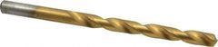 Chicago-Latrobe - 17/64" 135° Cobalt Jobber Drill - TiN Finish, Right Hand Cut, Spiral Flute, Straight Shank, 4-1/8" OAL, Split Point - Apex Tool & Supply