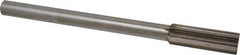 Interstate - 21mm High Speed Steel Chucking Reamer - Straight Flute, Straight Shank, 2-1/2" Flute Length, 9-1/2" OAL - Apex Tool & Supply