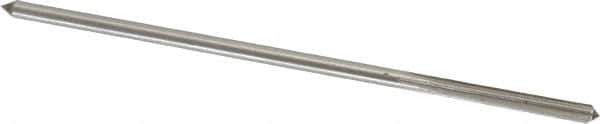 Interstate - 3.5mm High Speed Steel Chucking Reamer - Straight Flute, Straight Shank, 1" Flute Length, 4" OAL - Apex Tool & Supply