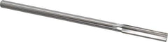 Interstate - 8mm High Speed Steel Chucking Reamer - Straight Flute, Straight Shank, 1-1/2" Flute Length, 6" OAL - Apex Tool & Supply