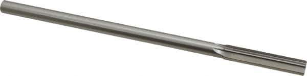 Interstate - 9mm High Speed Steel Chucking Reamer - Straight Flute, Straight Shank, 1-3/4" Flute Length, 7" OAL - Apex Tool & Supply