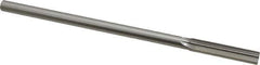 Interstate - 9mm High Speed Steel Chucking Reamer - Straight Flute, Straight Shank, 1-3/4" Flute Length, 7" OAL - Apex Tool & Supply