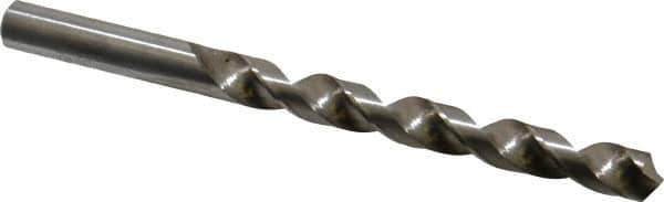 Chicago-Latrobe - 11/32" 118° High Speed Steel Jobber Drill - Bright Finish, Right Hand Cut, Spiral Flute, Straight Shank, 4-3/4" OAL, Standard Point - Apex Tool & Supply