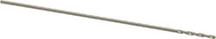 Chicago-Latrobe - #80 118° High Speed Steel Jobber Drill - Bright Finish, Right Hand Cut, Spiral Flute, Straight Shank, 3/4" OAL, Standard Point - Apex Tool & Supply