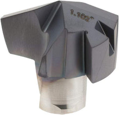Iscar - Series ICP, 27.99mm Diam Grade IC908 Replaceable Drill Tip - Carbide, TiAlN/TiN Finish, 28 Seat Size - Apex Tool & Supply