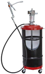 Lincoln - Grease Lubrication 80 Cu In/min Flow Aluminum Air-Operated Pump - For 120 Lb Container - Apex Tool & Supply
