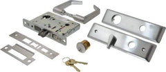 Yale - Extra Heavy Duty Entrance/Apartment Lever Lockset with Dead Bolt - 2-3/4" Back Set, Standard Mortise Cylinder, Satin Chrome Finish - Apex Tool & Supply