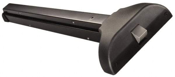 Yale - 30 to 36" Wide Door Range, Satin Chrome Finish Fire Rated Rim Exit Push Bar - Fits 30 to 36" Door, 2-1/2 Projection - Apex Tool & Supply