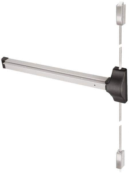 Yale - Right Hand Field Reversible, Surface Vertical Rod - Aluminum Finish, 30 to 36" Door Width, Grade 1 - Apex Tool & Supply