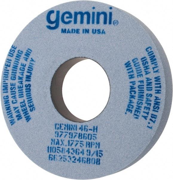 Norton - 14" Diam x 5" Hole x 2" Thick, H Hardness, 46 Grit Surface Grinding Wheel - Aluminum Oxide, Type 1, Coarse Grade, 1,775 Max RPM, No Recess - Apex Tool & Supply