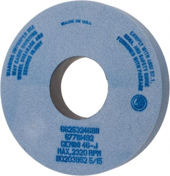 Norton - 14" Diam x 5" Hole x 2" Thick, J Hardness, 46 Grit Surface Grinding Wheel - Aluminum Oxide, Type 1, Coarse Grade, 2,320 Max RPM, No Recess - Apex Tool & Supply