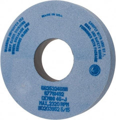 Norton - 14" Diam x 5" Hole x 2" Thick, J Hardness, 46 Grit Surface Grinding Wheel - Aluminum Oxide, Type 1, Coarse Grade, 2,320 Max RPM, No Recess - Apex Tool & Supply