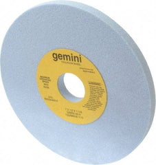 Norton - 7" Diam x 1-1/4" Hole x 1/2" Thick, H Hardness, 60 Grit Surface Grinding Wheel - Aluminum Oxide, Type 1, Medium Grade, 3,600 Max RPM, No Recess - Apex Tool & Supply