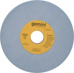 Norton - 7" Diam x 1-1/4" Hole x 1/2" Thick, K Hardness, 60 Grit Surface Grinding Wheel - Aluminum Oxide, Type 1, Medium Grade, 3,600 Max RPM, No Recess - Apex Tool & Supply