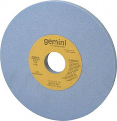 Norton - 7" Diam x 1-1/4" Hole x 1/2" Thick, L Hardness, 60 Grit Surface Grinding Wheel - Aluminum Oxide, Type 1, Medium Grade, 3,600 Max RPM, No Recess - Apex Tool & Supply