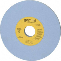 Norton - 7" Diam x 1-1/4" Hole x 1/2" Thick, K Hardness, 100 Grit Surface Grinding Wheel - Aluminum Oxide, Type 1, Fine Grade, 3,600 Max RPM, No Recess - Apex Tool & Supply