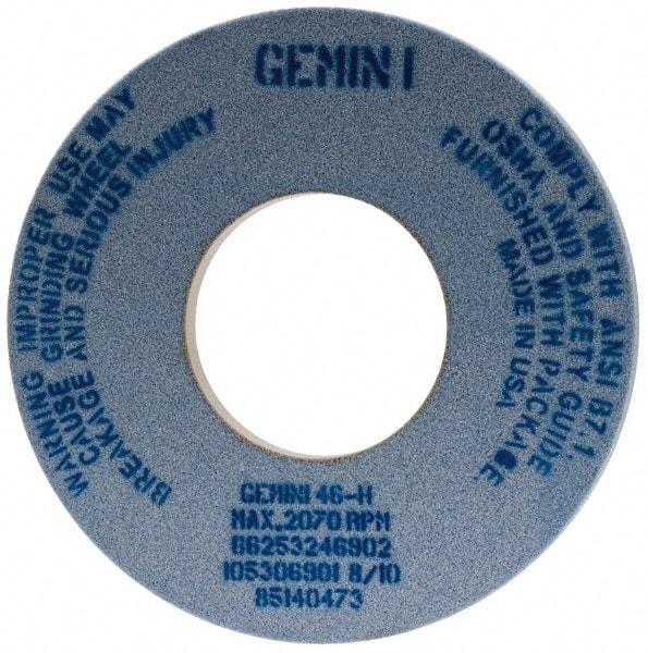 Norton - 12" Diam x 5" Hole x 1" Thick, H Hardness, 46 Grit Surface Grinding Wheel - Aluminum Oxide, Type 1, Coarse Grade, 2,070 Max RPM, No Recess - Apex Tool & Supply