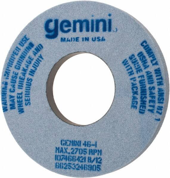 Norton - 12" Diam x 5" Hole x 1" Thick, I Hardness, 46 Grit Surface Grinding Wheel - Aluminum Oxide, Type 1, Coarse Grade, 2,705 Max RPM, No Recess - Apex Tool & Supply