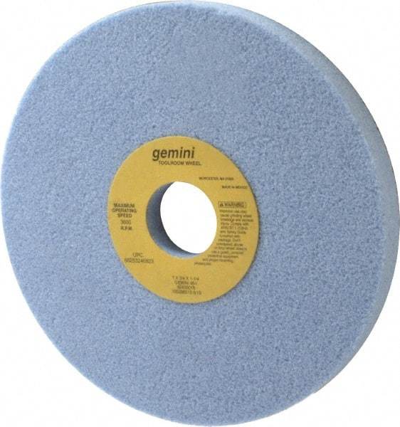 Norton - 7" Diam x 1-1/4" Hole x 3/4" Thick, I Hardness, 46 Grit Surface Grinding Wheel - Aluminum Oxide, Type 5, Coarse Grade, 3,600 Max RPM, One-Side Recess - Apex Tool & Supply