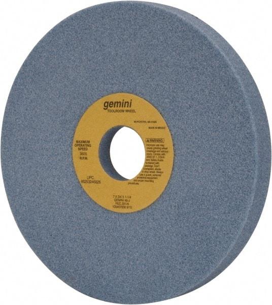Norton - 7" Diam x 1-1/4" Hole x 3/4" Thick, J Hardness, 46 Grit Surface Grinding Wheel - Aluminum Oxide, Type 5, Coarse Grade, 3,600 Max RPM, One-Side Recess - Apex Tool & Supply