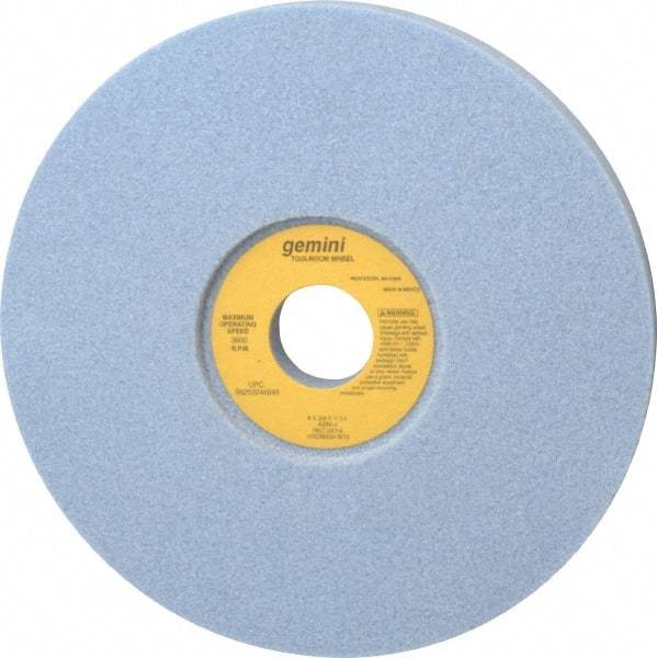 Norton - 8" Diam x 1-1/4" Hole x 3/4" Thick, J Hardness, 46 Grit Surface Grinding Wheel - Aluminum Oxide, Type 5, Coarse Grade, 3,600 Max RPM, One-Side Recess - Apex Tool & Supply