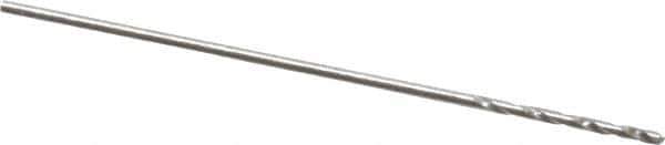Chicago-Latrobe - 1/64" 118° High Speed Steel Jobber Drill - Bright Finish, Right Hand Cut, Spiral Flute, Straight Shank, 3/4" OAL, Standard Point - Apex Tool & Supply